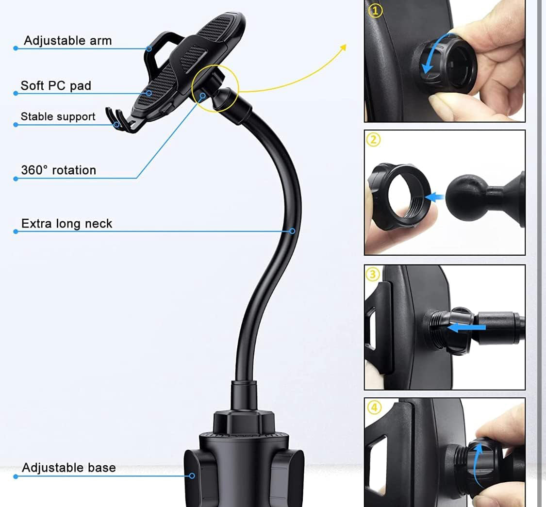 Pbuddy Tesla Flexible Gooseneck Cup Holder Phone Mount Universal Adjustable Cupholder Compatible with iPhone 11 12 13 14 Pro XS Max XR X 8 7 6s 6 5s Samsung Galaxy S10 Plus S9 Note 10 9 8 Pbuddy Tesla Flexible Gooseneck Cup Holder Phone Mount Universal Adjustable Cupholder Compatible with iPhone 11 12 13 14 Pro XS Max XR X 8 7 6s 6 5s Samsung Galaxy S10 Plus S9 Note 10 9 8
